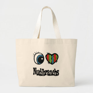 Bolsa Tote Grande Eu Amo (Coração) Nudibrânquios