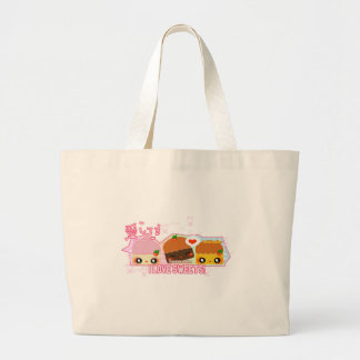 Bolsa Tote Grande Eu amo doces!