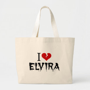 Bolsa Tote Grande Eu Amo Elvira Quebrado Coração