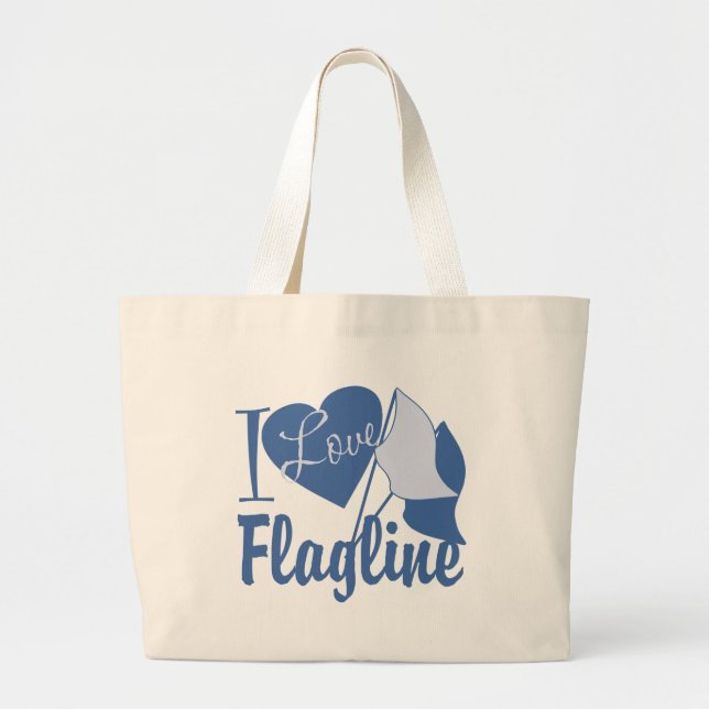 Bolsa Tote Grande Eu Amo Flagline (Frente)