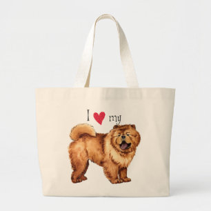 Bolsa Tote Grande Eu Amo Meu Chow