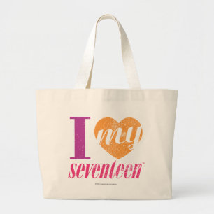 Bolsa Tote Grande Eu amo minha laranja 17
