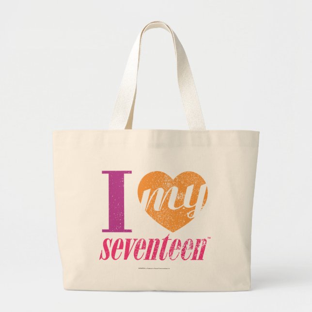 Bolsa Tote Grande Eu amo minha laranja 17 (Frente)
