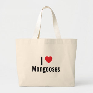Bolsa Tote Grande Eu amo mongooses