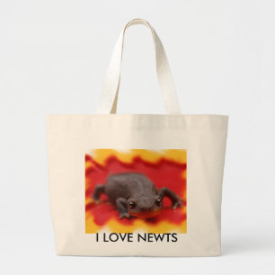 Bolsa Tote Grande Eu amo Newts