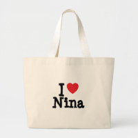 Eu amo Nina Heart T-Shirt