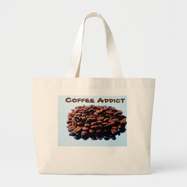 Bolsa Tote Grande Eu amo o aroma do café (Frente)