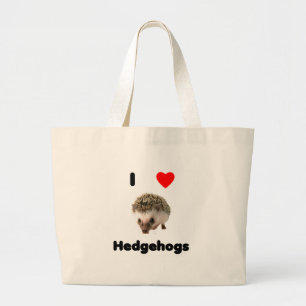 Bolsa Tote Grande Eu amo o saco dos ouriços
