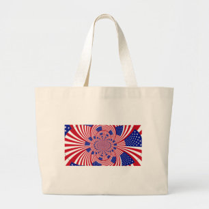 Bolsa Tote Grande Eu Amo Os Estados Unidos