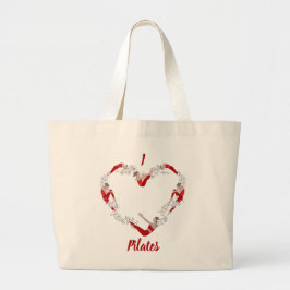 Bolsa Tote Grande Eu amo Pilates