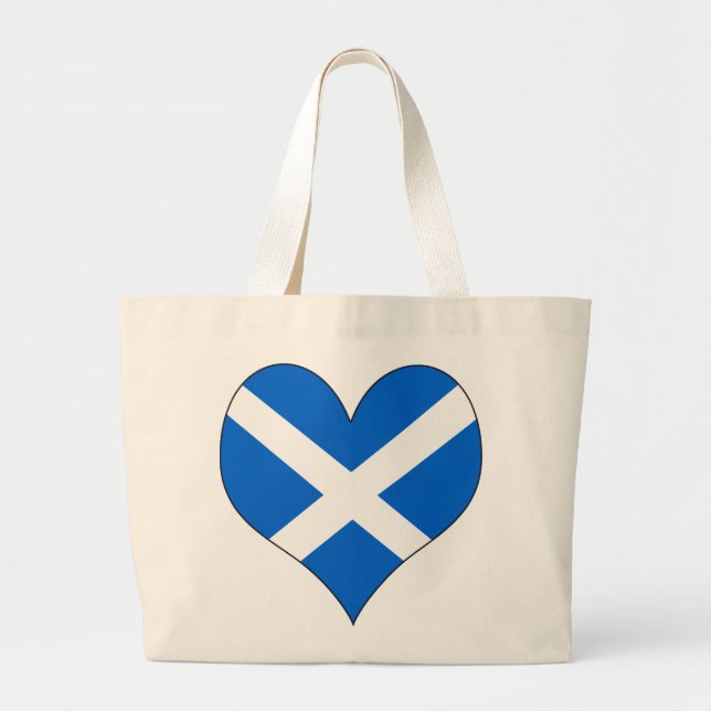 Bolsa Tote Grande Eu amo Scotland (Frente)