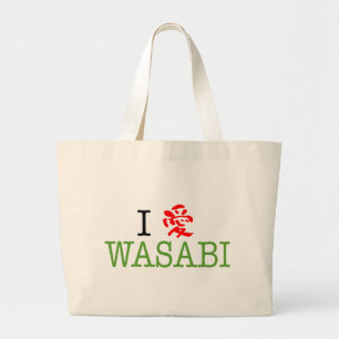 Bolsa Tote Grande Eu Amo Wasabi