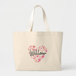 Bolsa Tote Grande Eu amo Willow
