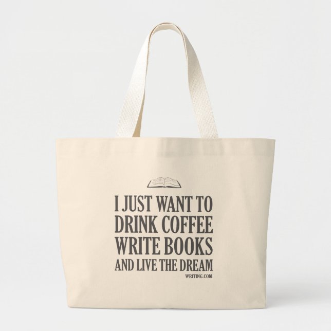 Bolsa Tote Grande Eu apenas quero… (Frente)