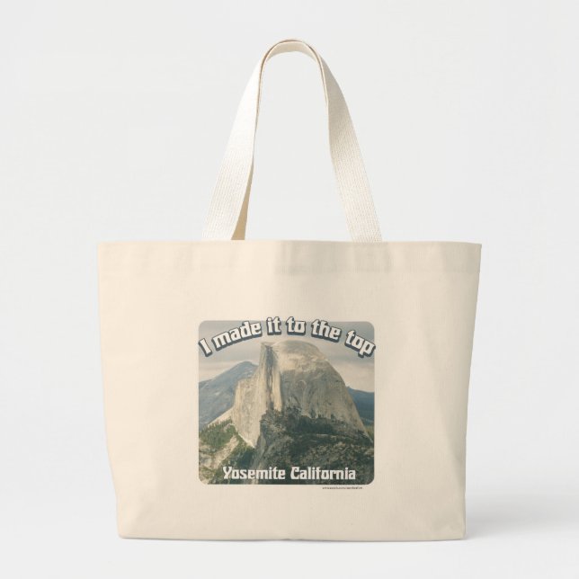 Bolsa Tote Grande Eu cheguei ao Top Totebag (Frente)