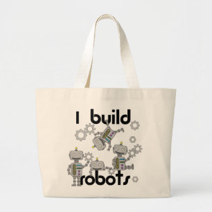 Bolsa Tote Grande Eu construo robôs