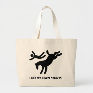 Bolsa Tote Grande Eu faço meu próprio cavalo de Stunts™: imagem