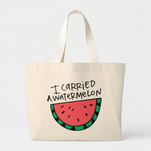 Bolsa Tote Grande Eu levei uma melancia