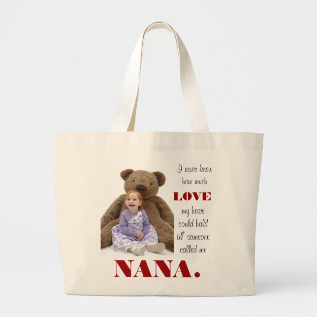 Bolsa Tote Grande Eu nunca soube… (Frente)