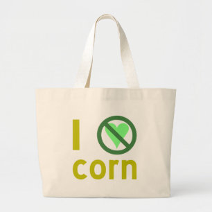 Bolsa Tote Grande Eu Odeio Milho