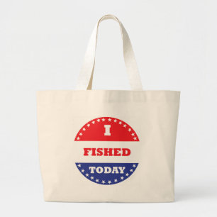Bolsa Tote Grande Eu Pesquei Hoje