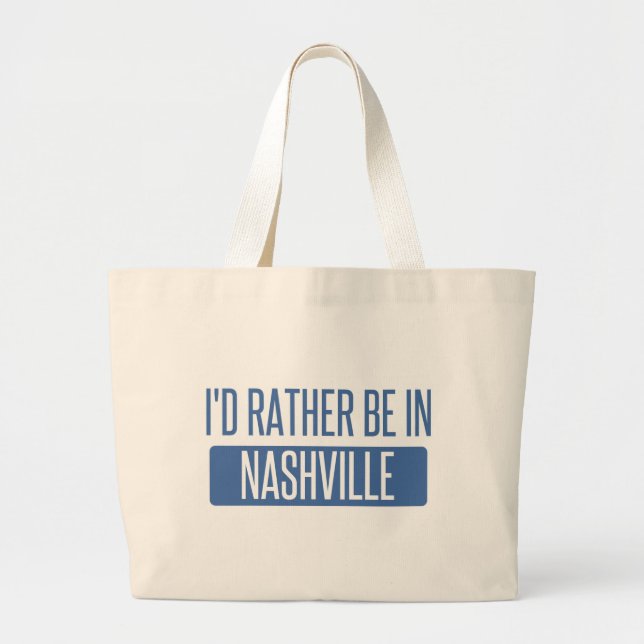 Bolsa Tote Grande Eu preferencialmente estaria em Nashville (Frente)