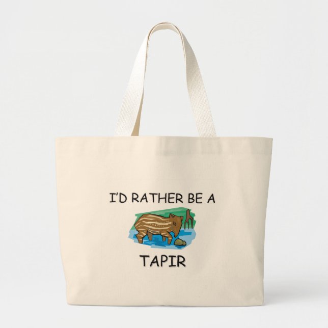 Bolsa Tote Grande Eu preferencialmente seria um Tapir (Frente)