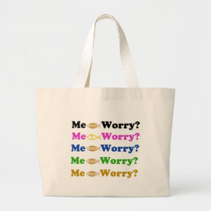 Bolsa Tote Grande Eu Preocupo-Me?