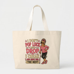 Bolsa Tote Grande Eu Range e Espero o Melhor Humor de Idosos