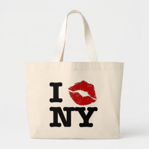 Bolsa Tote Grande Eu "smooch" as bolsas de New York