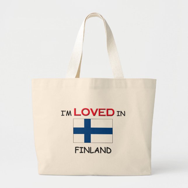 Bolsa Tote Grande Eu sou amado em FINLANDIA (Frente)