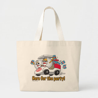 Bolsa Tote Grande Eu sou aqui para as meninas do carro de golfe do