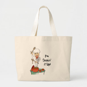 Bolsa Tote Grande Eu sou Cookin ele acima!