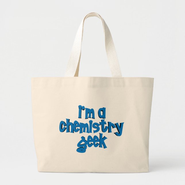 Bolsa Tote Grande Eu sou UM TEXTO do GEEK da QUÍMICA (Frente)