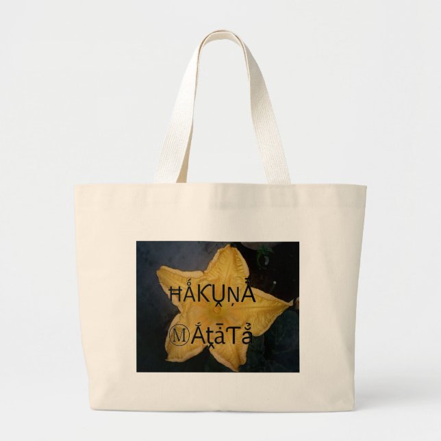 Bolsa Tote Grande Eu sou uma estrela interior. (Frente)