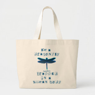 Bolsa Tote Grande Eu sou uma libélula