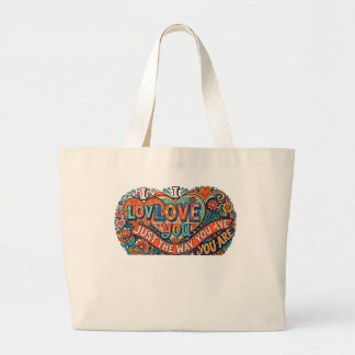 BOLSA TOTE GRANDE EU TE AMO DO JEITO QUE VOCÊ É