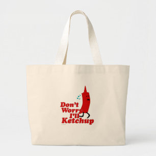 Bolsa Tote Grande Eu Vou Pegar Cartoon De Diversão