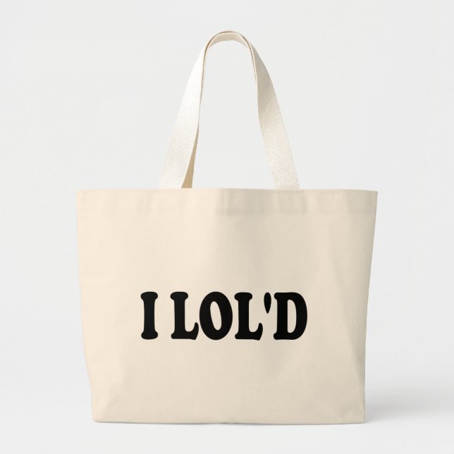 Bolsa Tote Grande Eu vou ser engraçado (Frente)