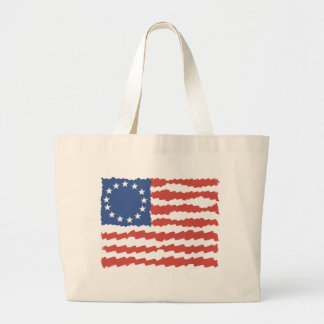 Bolsa Tote Grande EUA-Hip Sketch American Flag