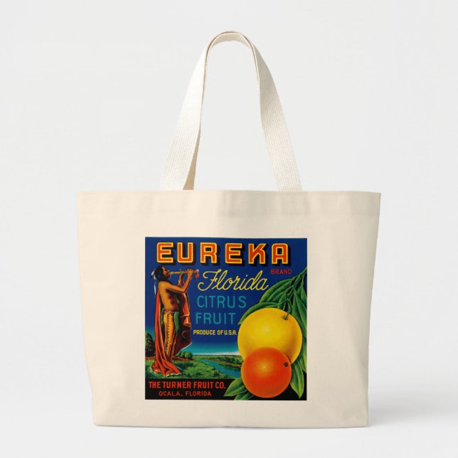 Bolsa Tote Grande Eureka Florida Citrus (Frente)
