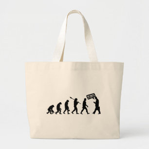 Bolsa Tote Grande Evolução Ironia Silhueta