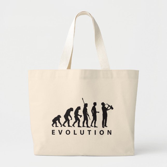 Bolsa Tote Grande evolution saxophon (Frente)