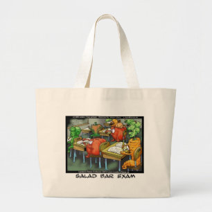 Bolsa Tote Grande Exame da Barra de Salada Camisetas Presentes Engra