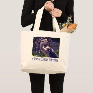 Bolsa Tote Grande Excelente Blue Heron Large Totob Bag