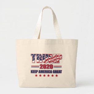 Bolsa Tote Grande Excelente Trump 2020 Keep America