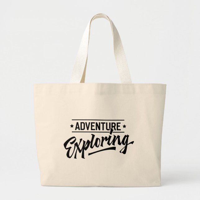 Bolsa Tote Grande Explorador de Aventura (Frente)