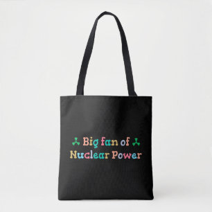Bolsa Tote Grande fã da energia nuclear