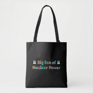 Bolsa Tote Grande fã da energia nuclear