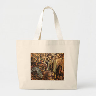 Bolsa Tote Grande Fabricantes de Moonshine Fazendo Bebida de Uísque